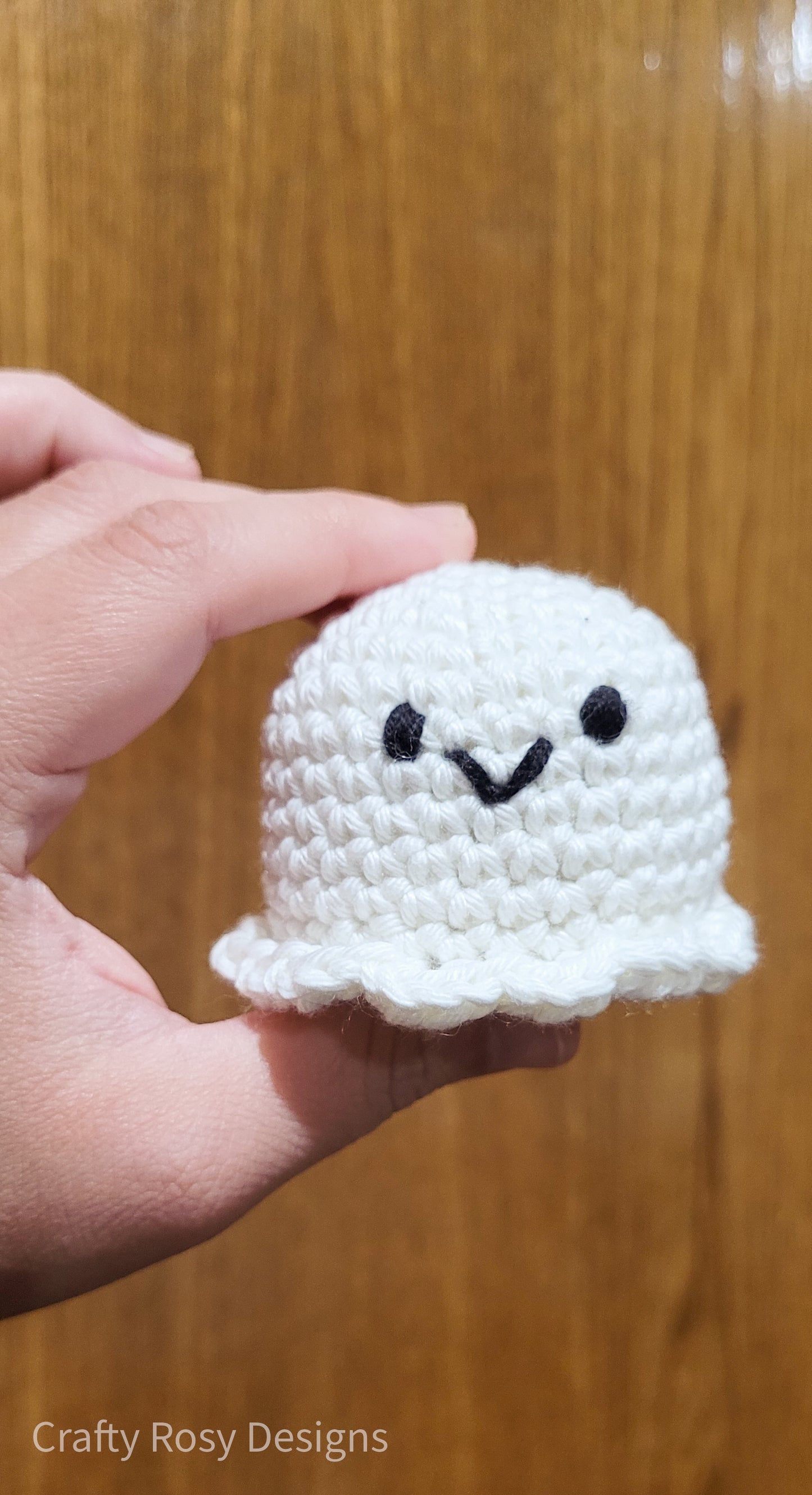Tiny Crochet Glow In The Dark Baby Ghost Amigurumi