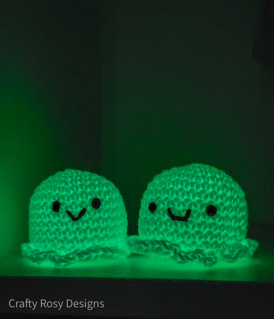 Tiny Crochet Glow In The Dark Baby Ghost Amigurumi