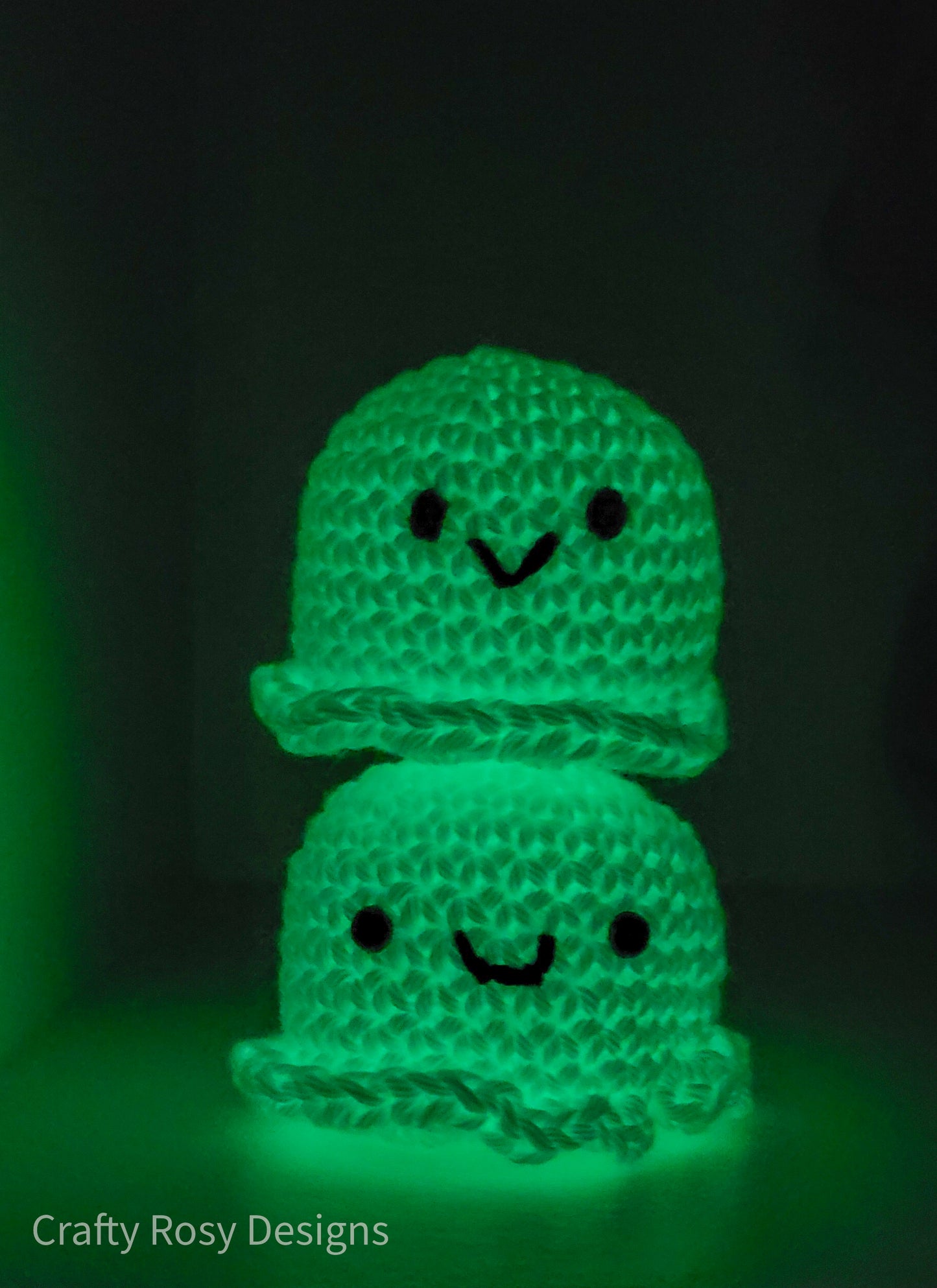 Tiny Crochet Glow In The Dark Baby Ghost Amigurumi