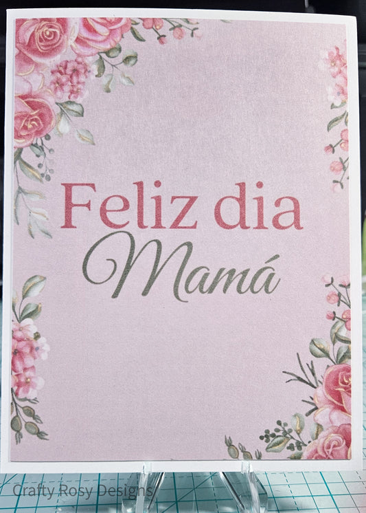 Dia De Las Madres Spanish Mother's Day Card - Handmade Card for Her