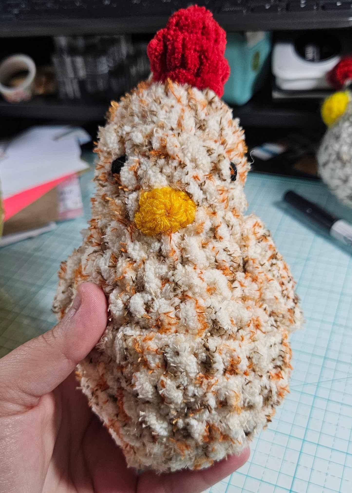 Crochet Chicken Amigurumi Plushie