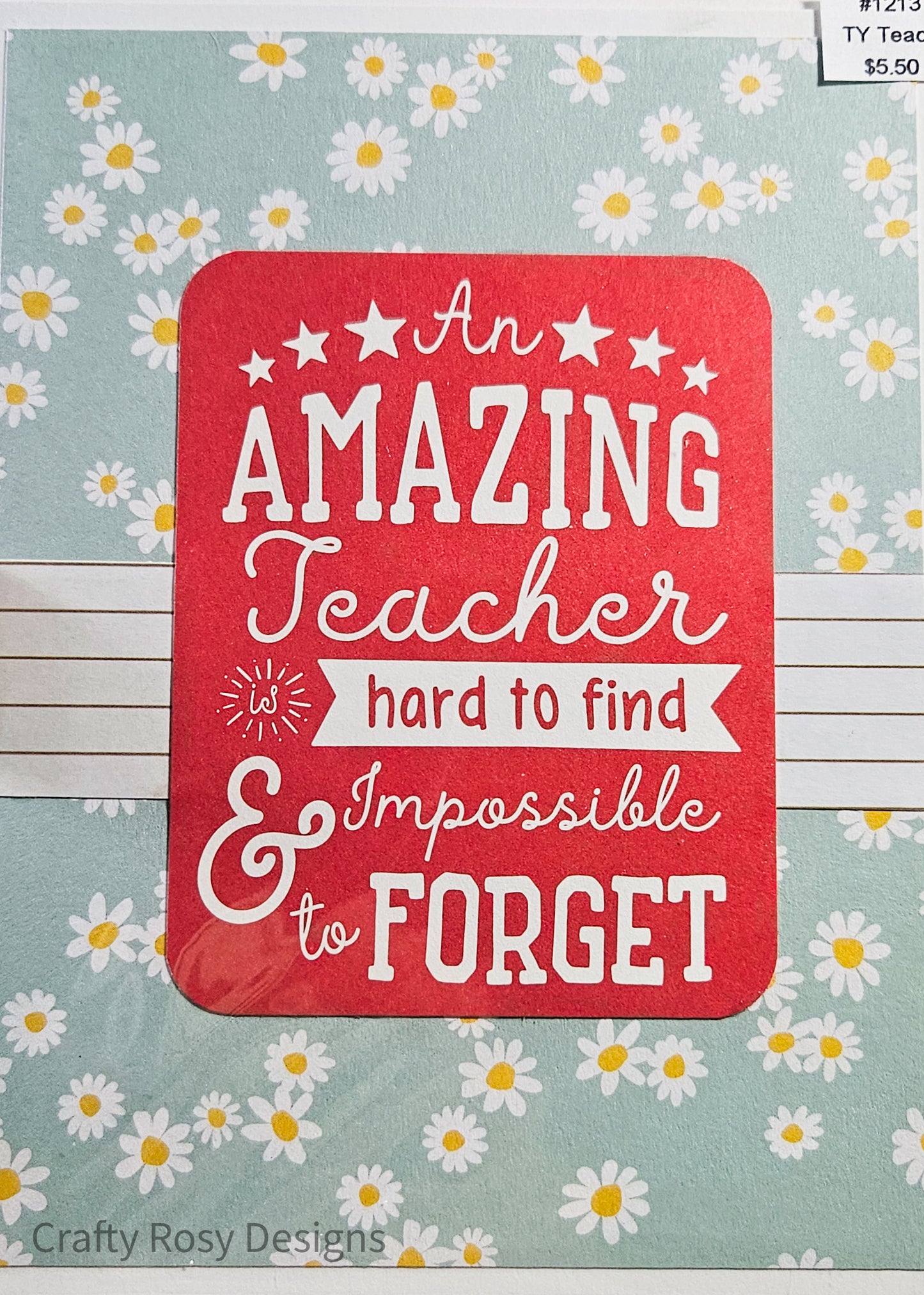 Teacher Thank You Card