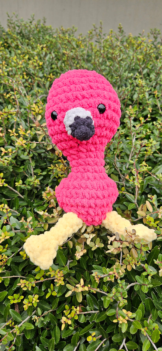 Crochet Flamingo Amigurumi Plushie