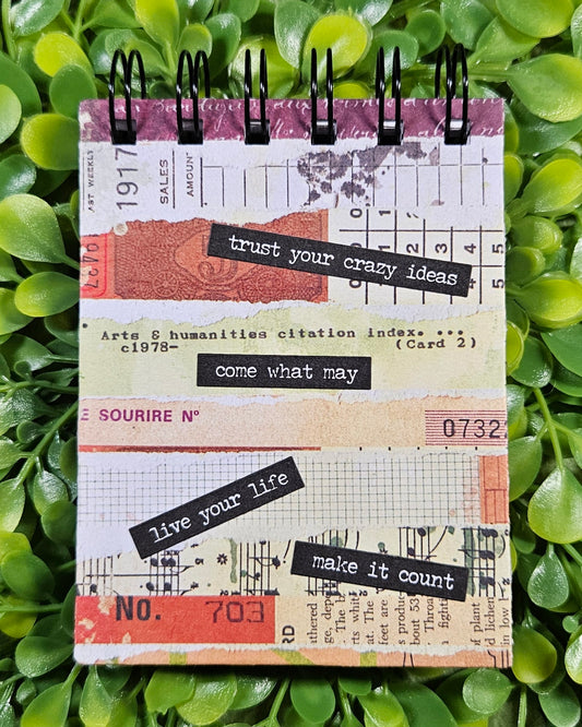 Handmade Wire-bound Mini Notebook