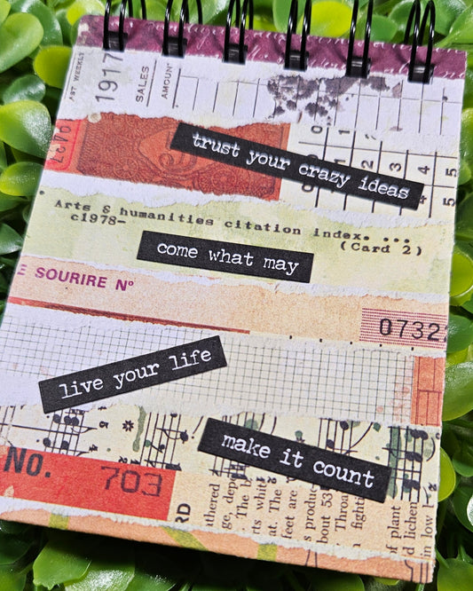 Handmade Wire-bound Mini Notebook