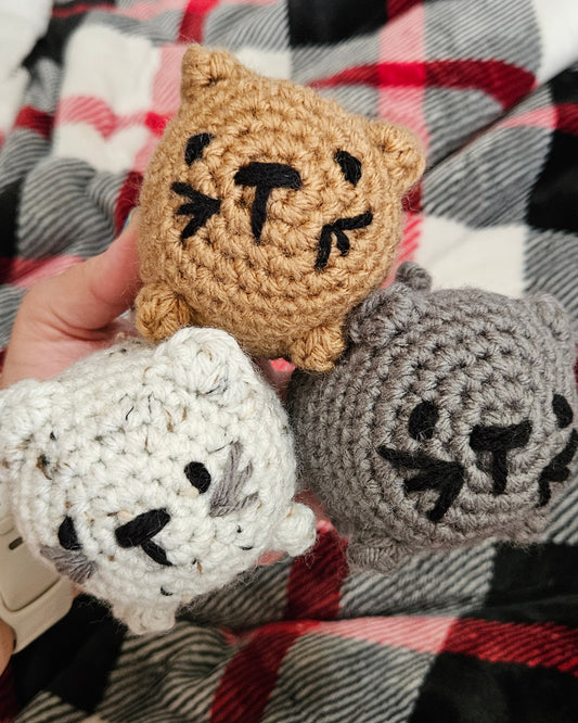 Crochet Loaf Cat - Handmade Plush Kitty Loaf - Purr-fectly Squishy Decor & Gift