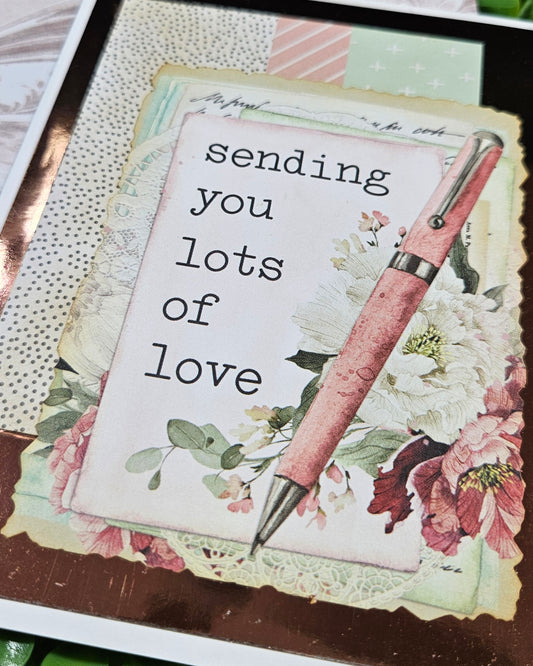 Lots of Love Handmade Card - Thoughtful Gift for Family and Friends