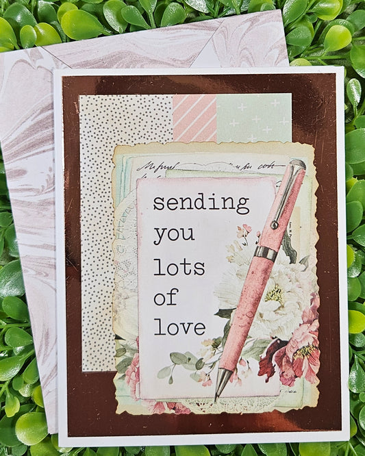 Lots of Love Handmade Card - Thoughtful Gift for Family and Friends