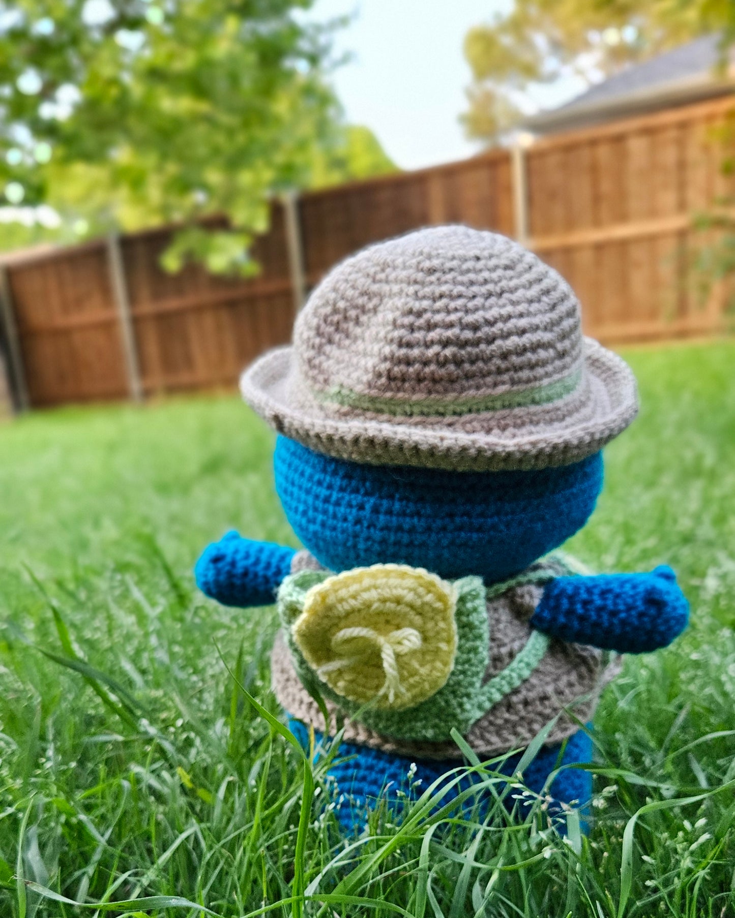 Crochet Archaeologist Dinosaur - Explorer Dino Plush - Handmade Adventure Buddy