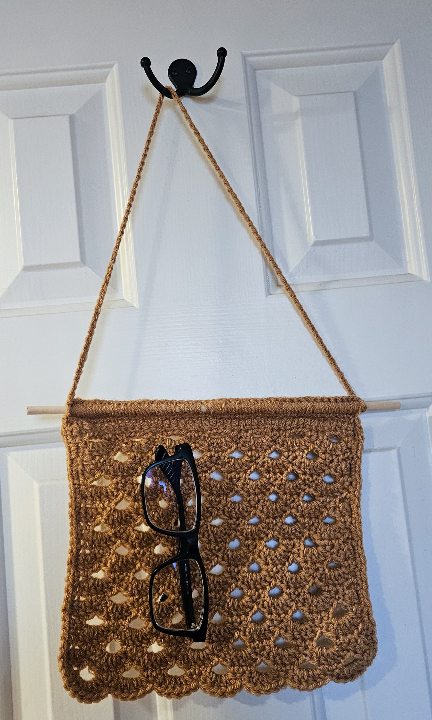 Crochet Boho Chic Eyeglasses Sunglasses Hanging Organizer