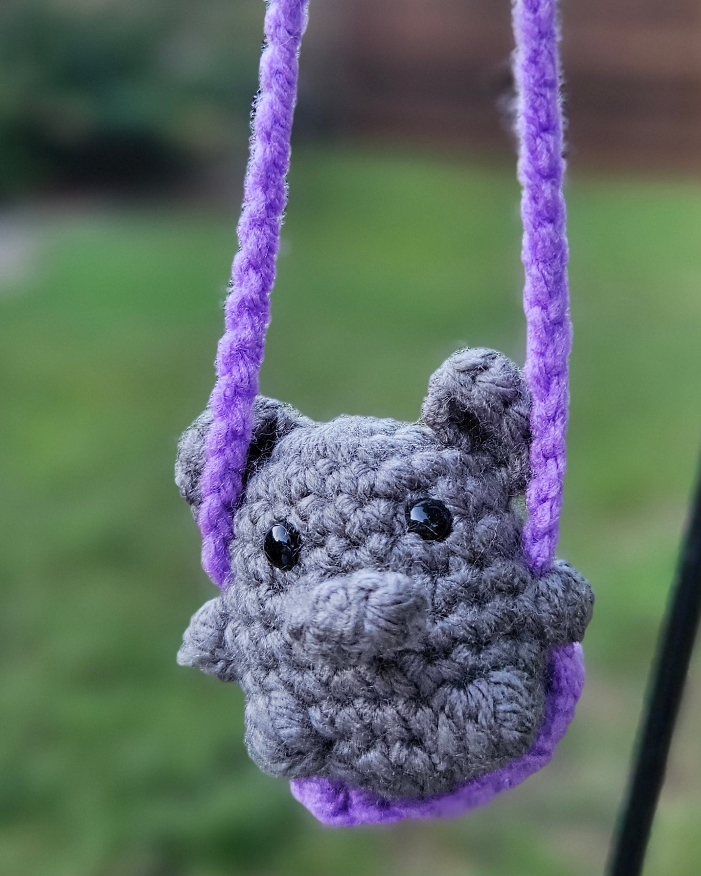 Crochet Swinging Critters - Handmade Mini Animals on Swings - Cute & Whimsical Hanging Decor