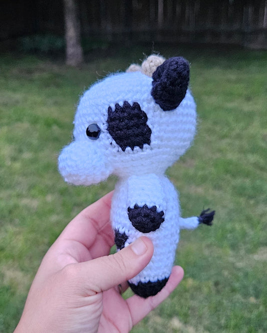 Handmade Crochet Cow Plushie - Cute and Cuddly Farm Friend