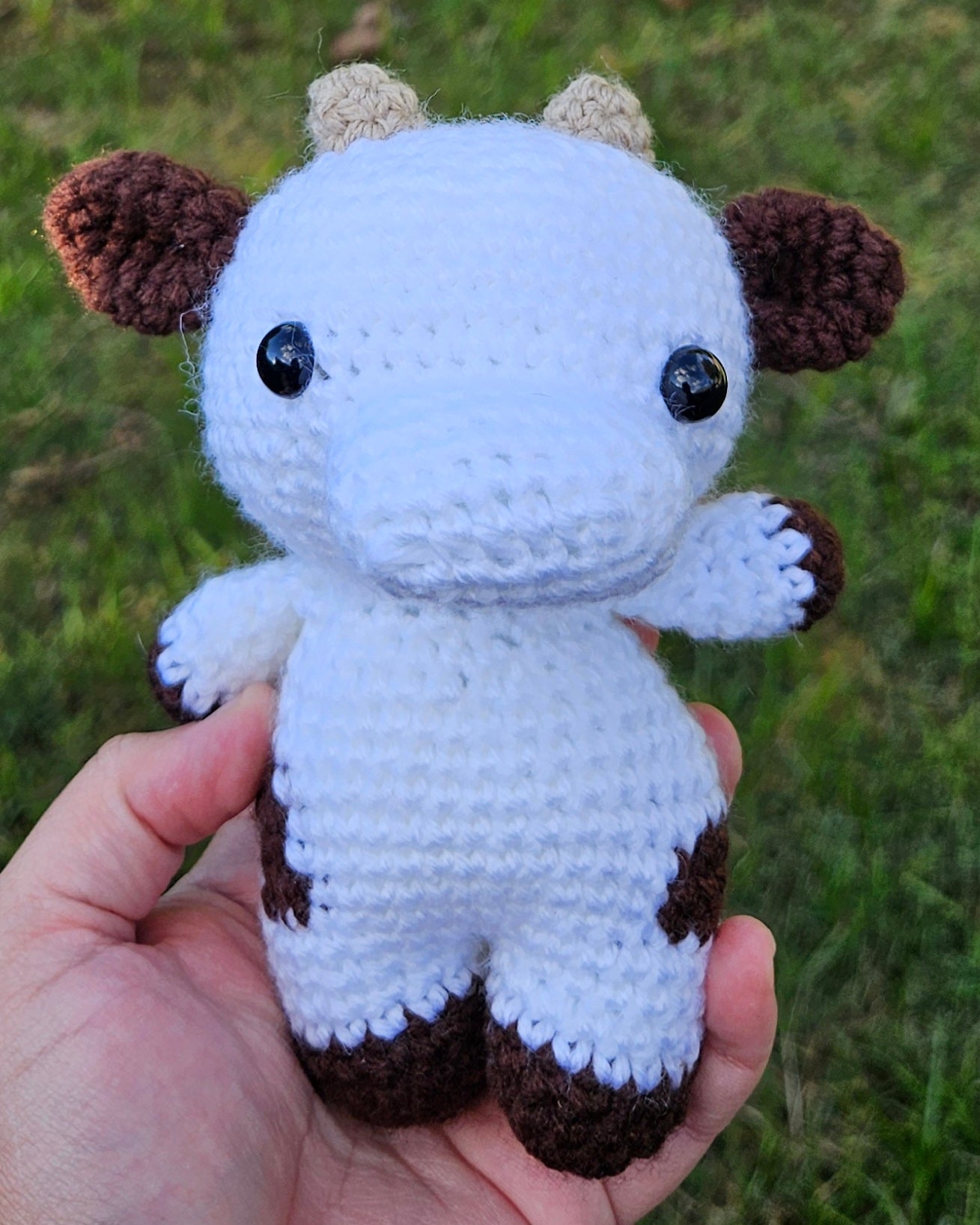 Handmade Crochet Cow Plushie - Cute and Cuddly Farm Friend