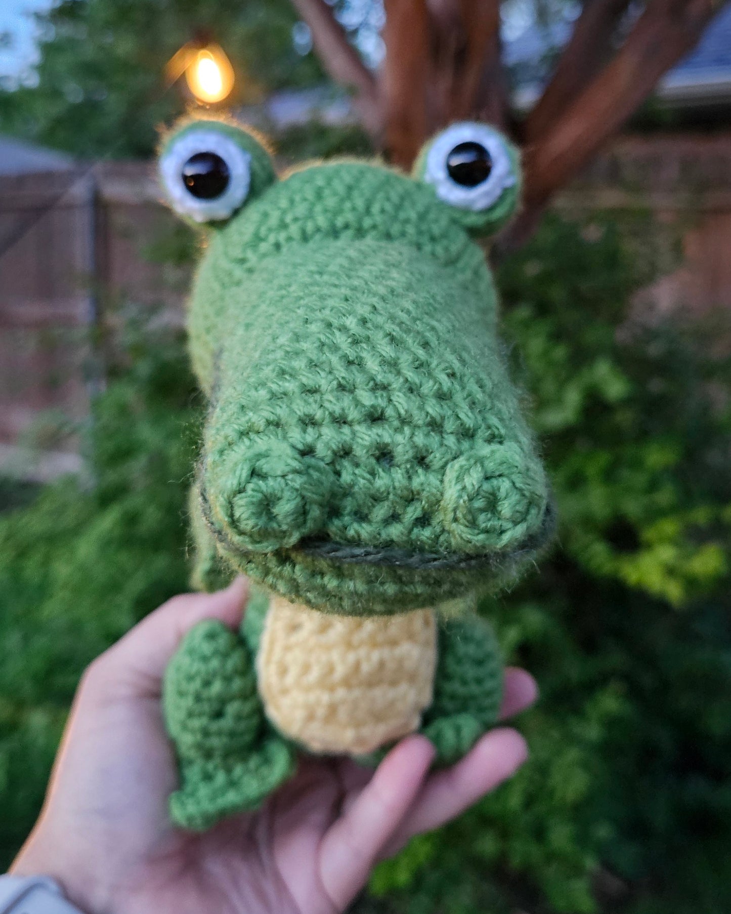 Handmade Crochet Crocodile-Alligator Plush - Handmade Reptile Buddy - Cute & Toothy Friend