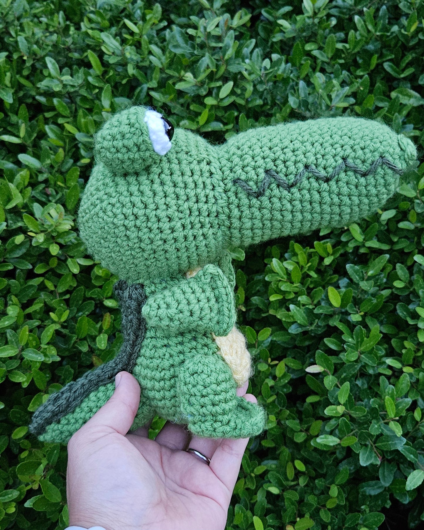 Handmade Crochet Crocodile-Alligator Plush - Handmade Reptile Buddy - Cute & Toothy Friend