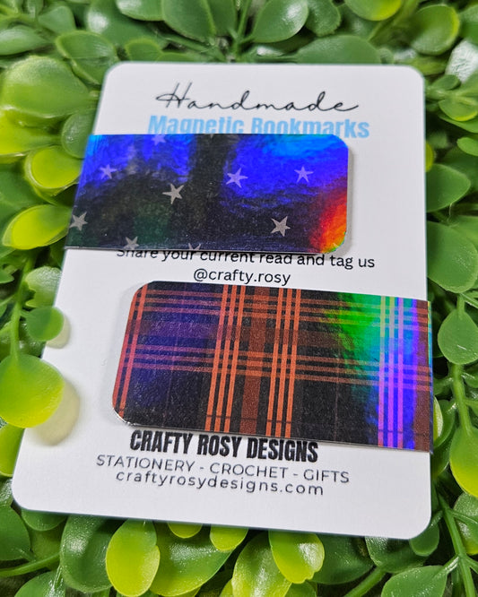 Holographic Halloween Magnetic Bookmarks - Bookish Accessories and Gifts for Readers and Stationery Lovers