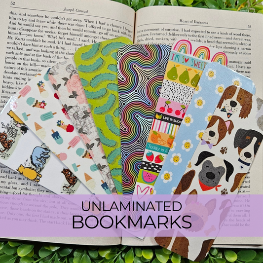 Handmade Unlaminated Bookmarks – Cute and Quirky Bookmarks for Readers, Gifts for Book Lovers, Unique Gifts, Literary Gifts, Bookish Things and Accessories