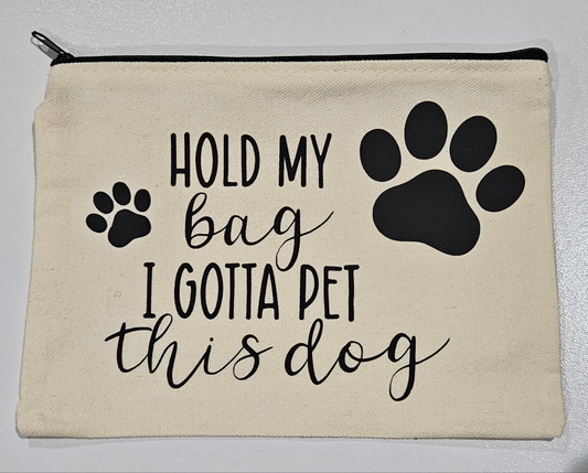 Gotta Pet This Animal Pencil Bag, Makeup Travel Bag
