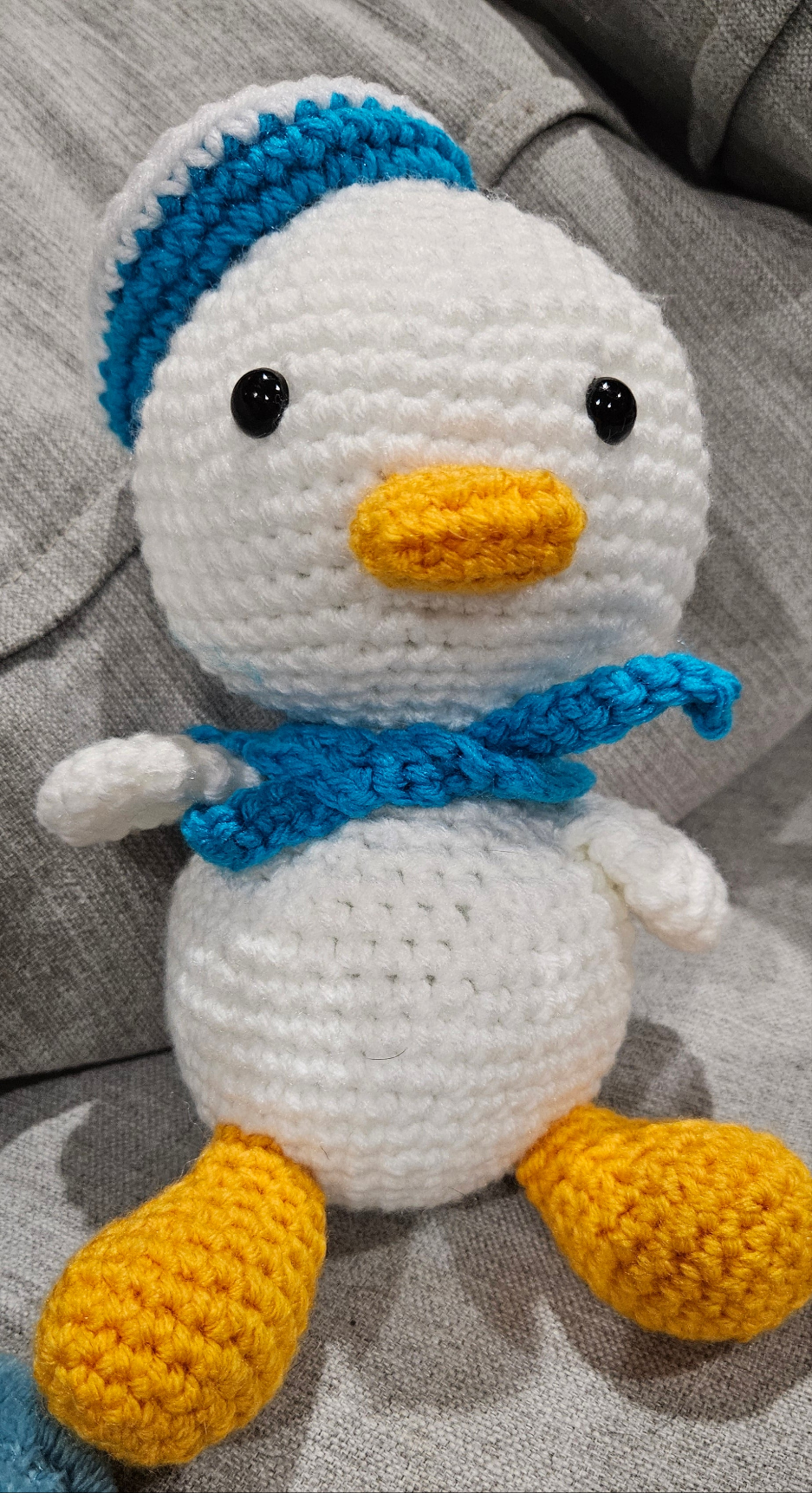 Handmade Crochet Sailor Duck - Cute Stuffed Animal Plushie