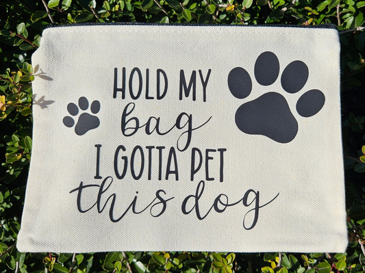Gotta Pet This Animal Pencil Bag, Makeup Travel Bag