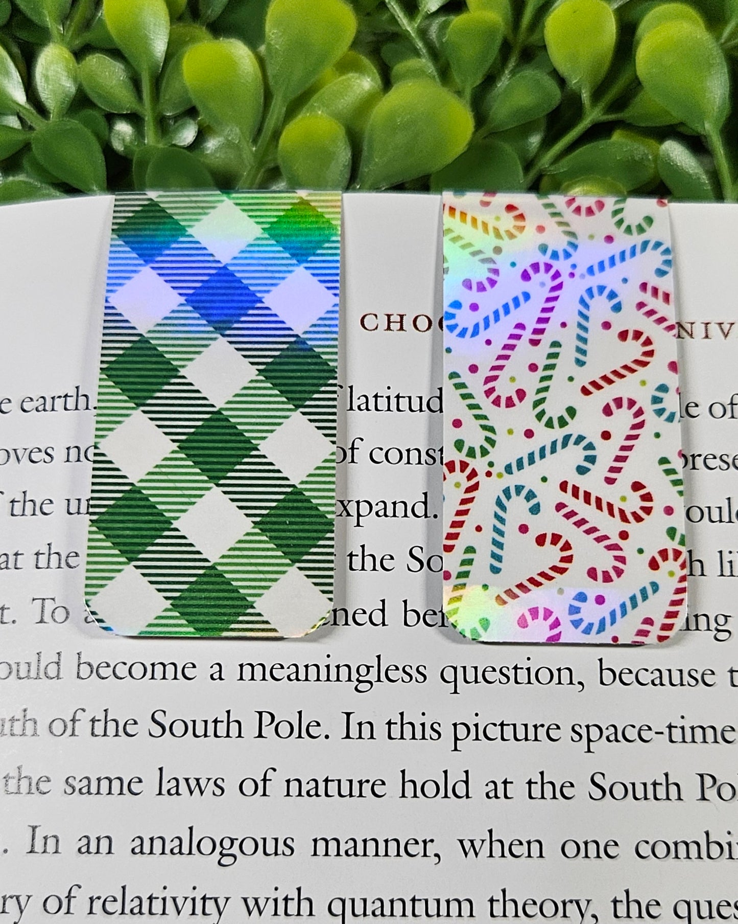 Holographic Holiday Magnetic Bookmarks - Bookish Accessories and Gifts for Readers and Stationery Lovers