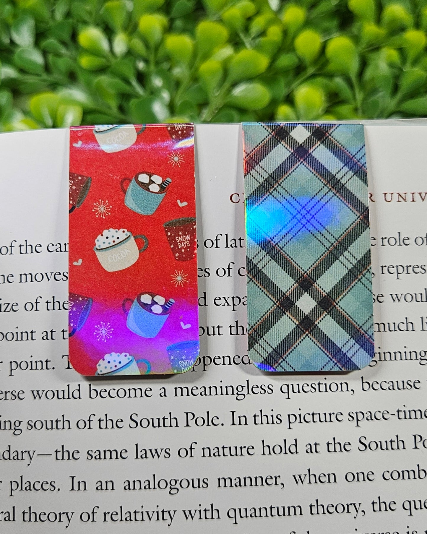 Holographic Holiday Magnetic Bookmarks - Bookish Accessories and Gifts for Readers and Stationery Lovers