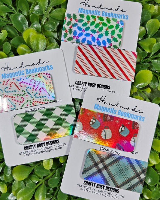 Holographic Holiday Magnetic Bookmarks - Bookish Accessories and Gifts for Readers and Stationery Lovers