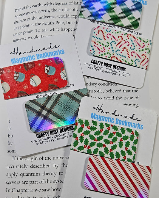 Holographic Holiday Magnetic Bookmarks - Bookish Accessories and Gifts for Readers and Stationery Lovers