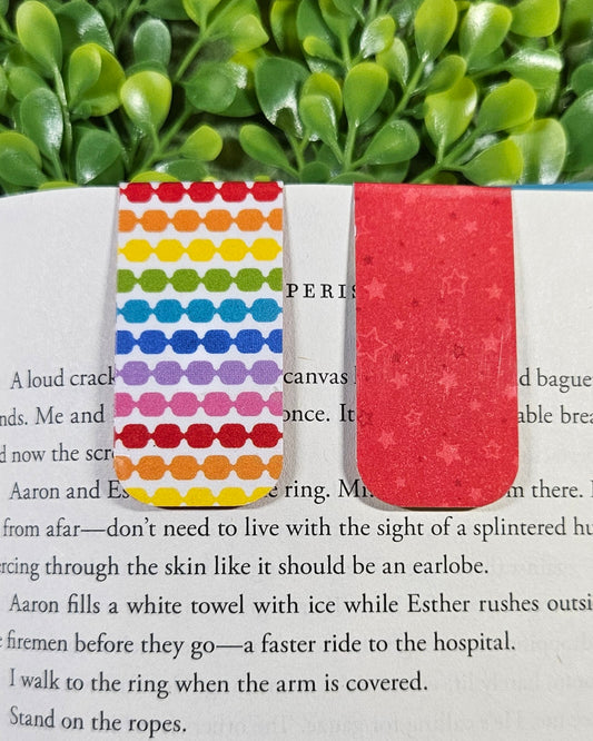 Colorful Magnetic Bookmarks - Cozy Bookish Accessories and Gifts for Readers and Stationery Lovers, Pride Month Gifts