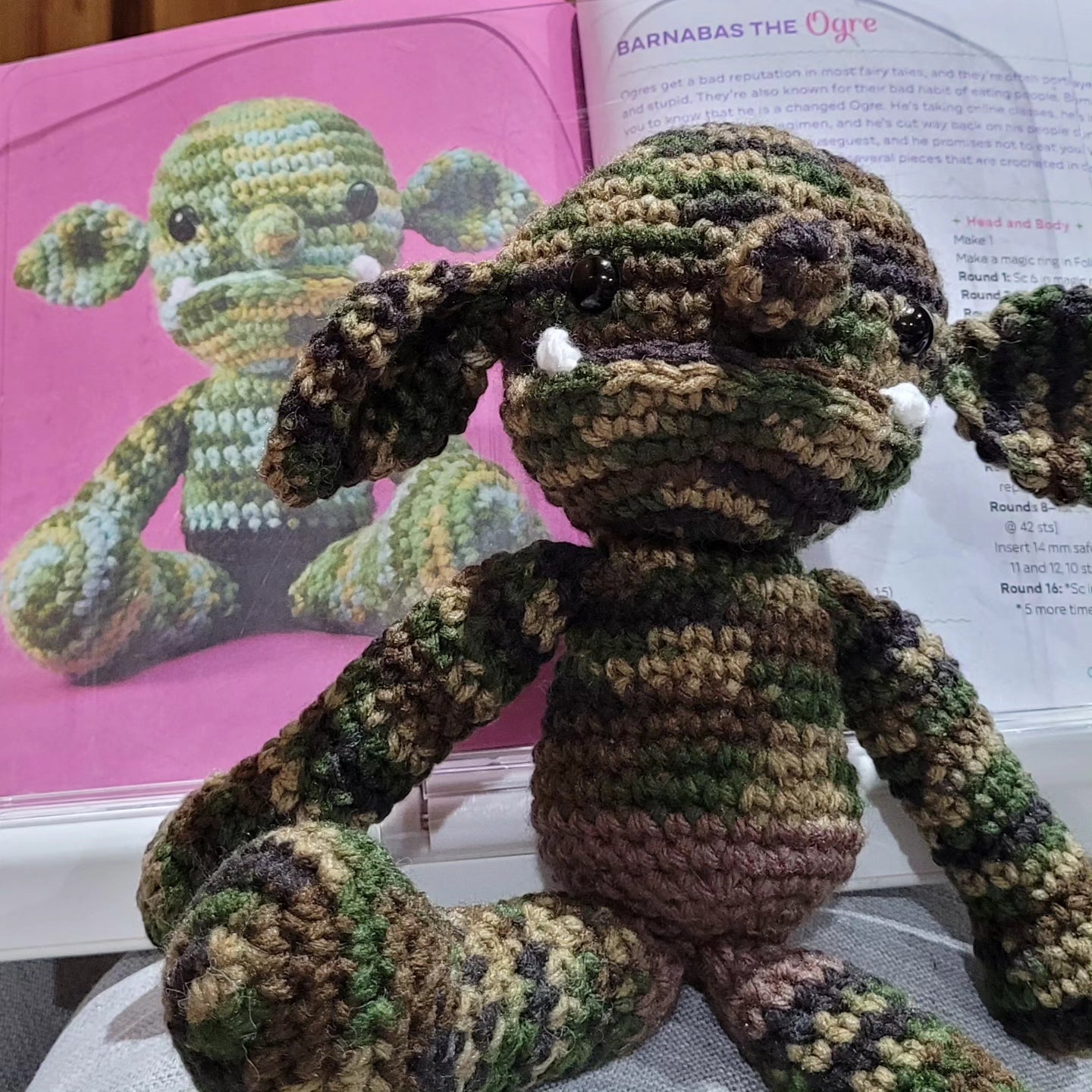 Handmade Crochet Ogre Plushie – Cute & Cuddly Fantasy Monster Toy