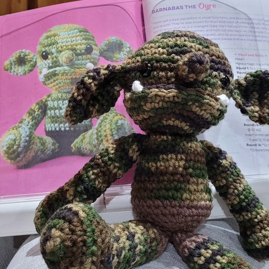 Handmade Crochet Ogre Plushie – Cute & Cuddly Fantasy Monster Toy