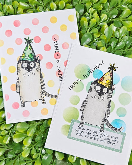 Sassy Cat Birthday Card