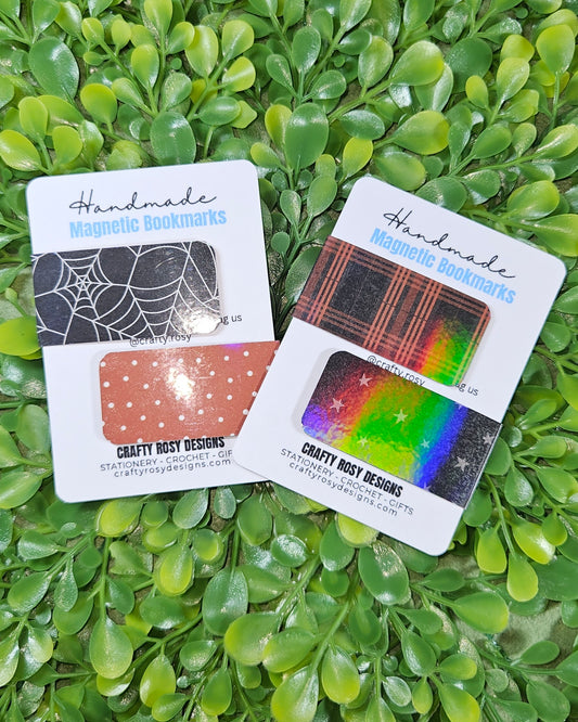 Holographic Halloween Magnetic Bookmarks - Bookish Accessories and Gifts for Readers and Stationery Lovers