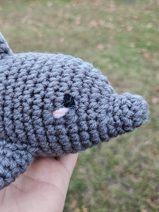Handmade Crochet Dolphin Stuffed Animal - Cute Ocean Critter