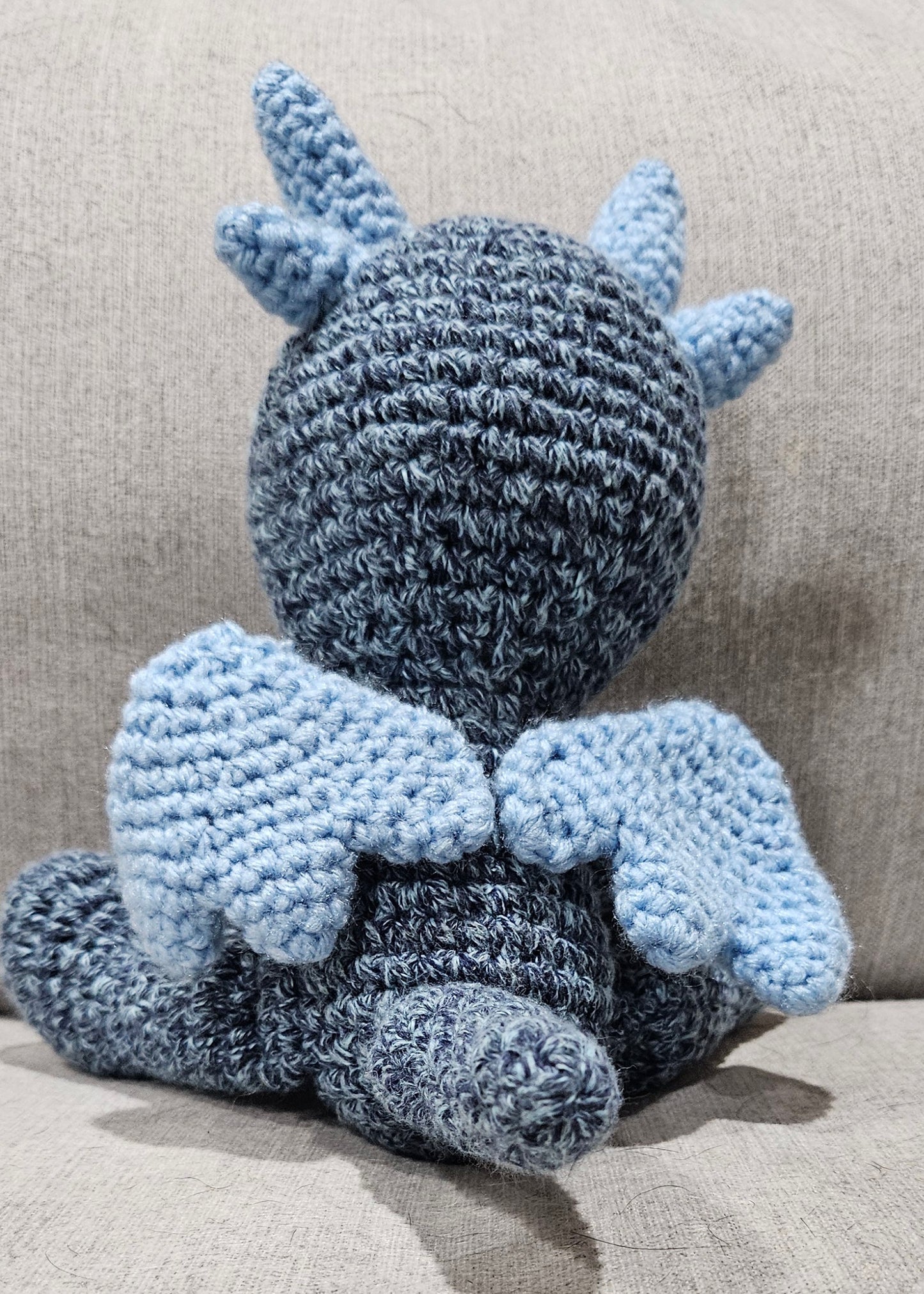 Handmade Crochet Dragon - Unique, Magical Fairytale Stuffed Animal