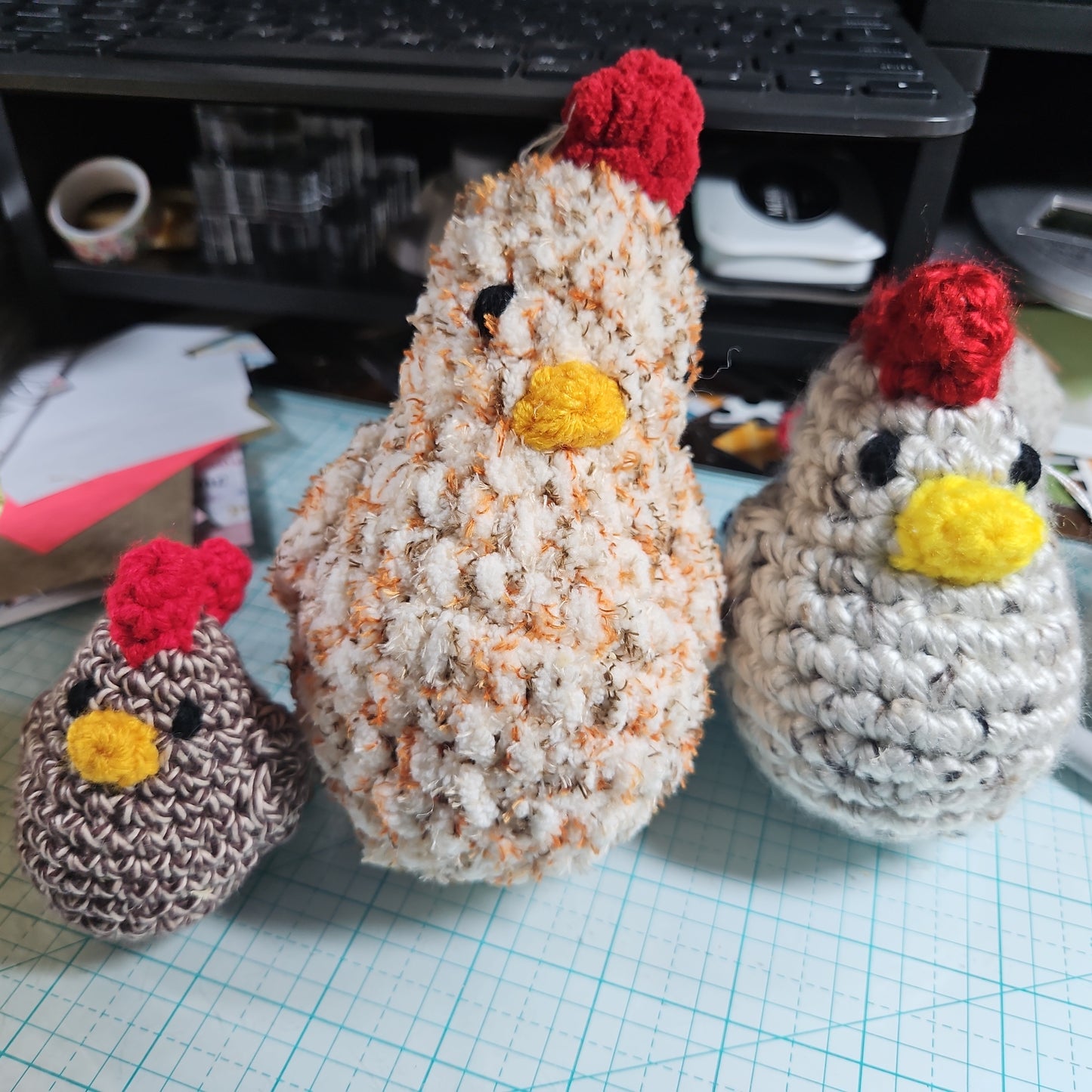 Crochet Chicken Amigurumi Plushie