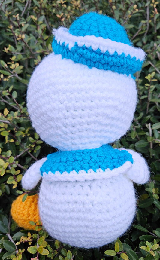 Handmade Crochet Sailor Duck - Cute Stuffed Animal Plushie