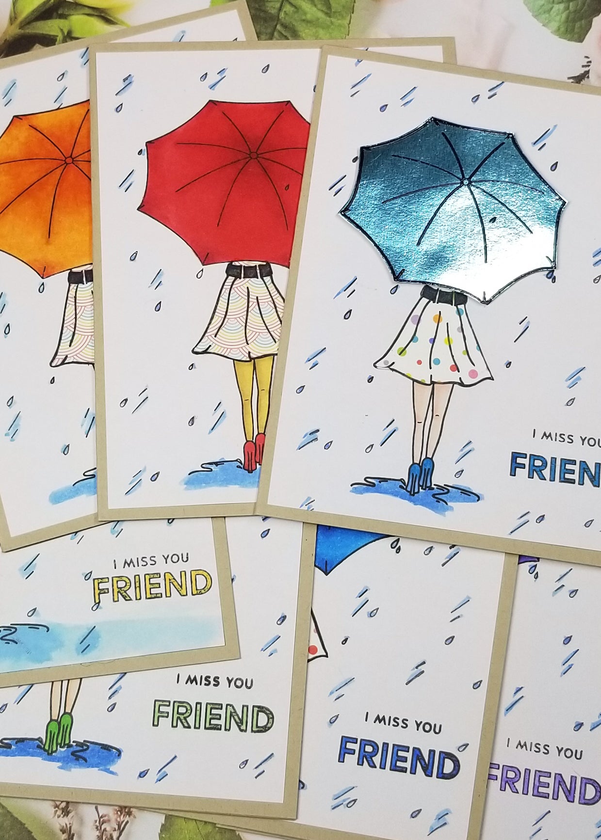 Missing You Cards - Rainbow