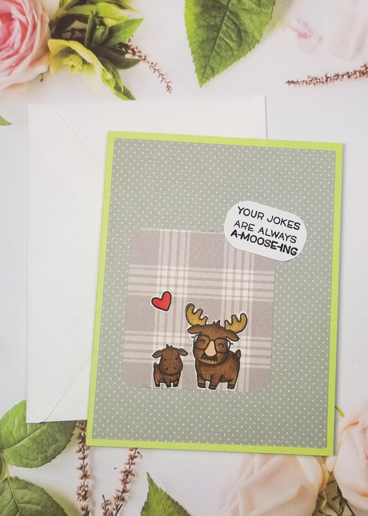 Punny Moose Father's Day Cards