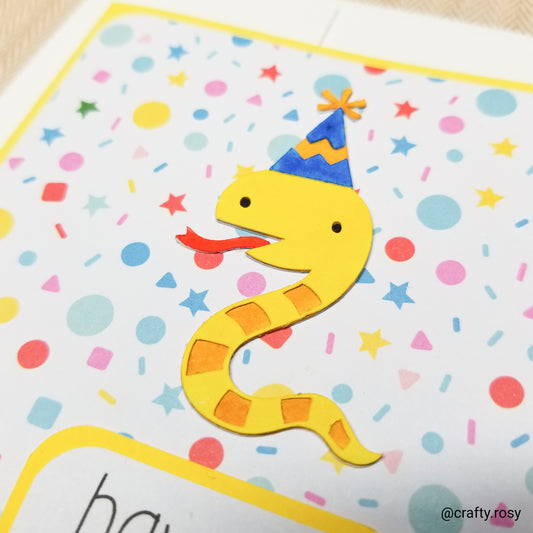 Super Snake Birthday Card