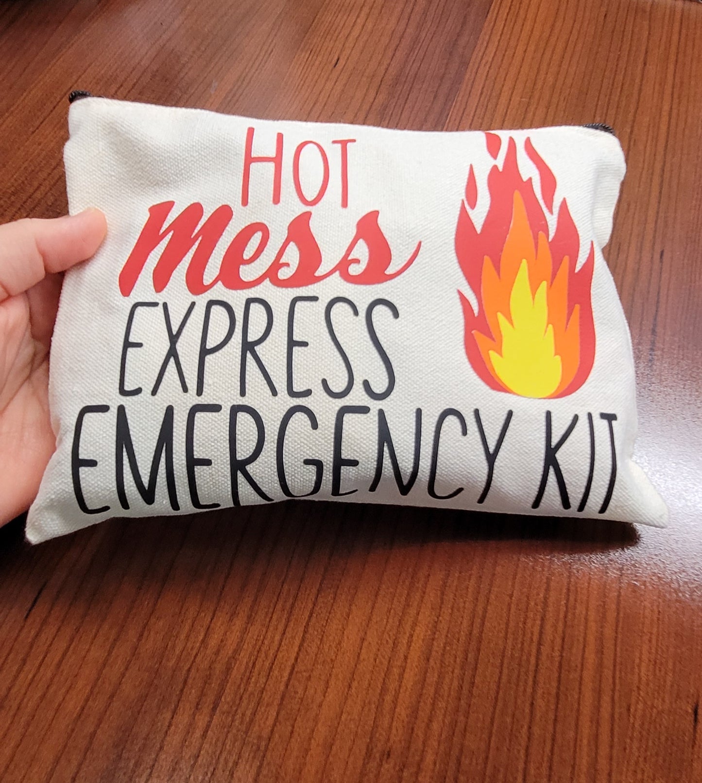 Hot Mess Express Emergency Travel Kit Makeup Bag, Bridesmaid or Teacher Survival Bag, Bachelorette Party Favors