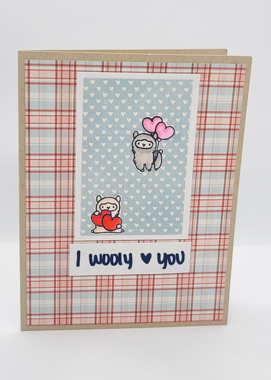 Llama Valentine - Wooly Love