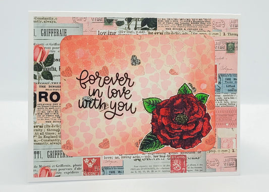 Floral Card - Red Rose