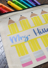 Load image into Gallery viewer, Personalized Teacher Pencil Bag
