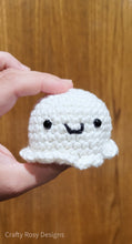 Load image into Gallery viewer, Tiny Crochet Glow In The Dark Baby Ghost Amigurumi
