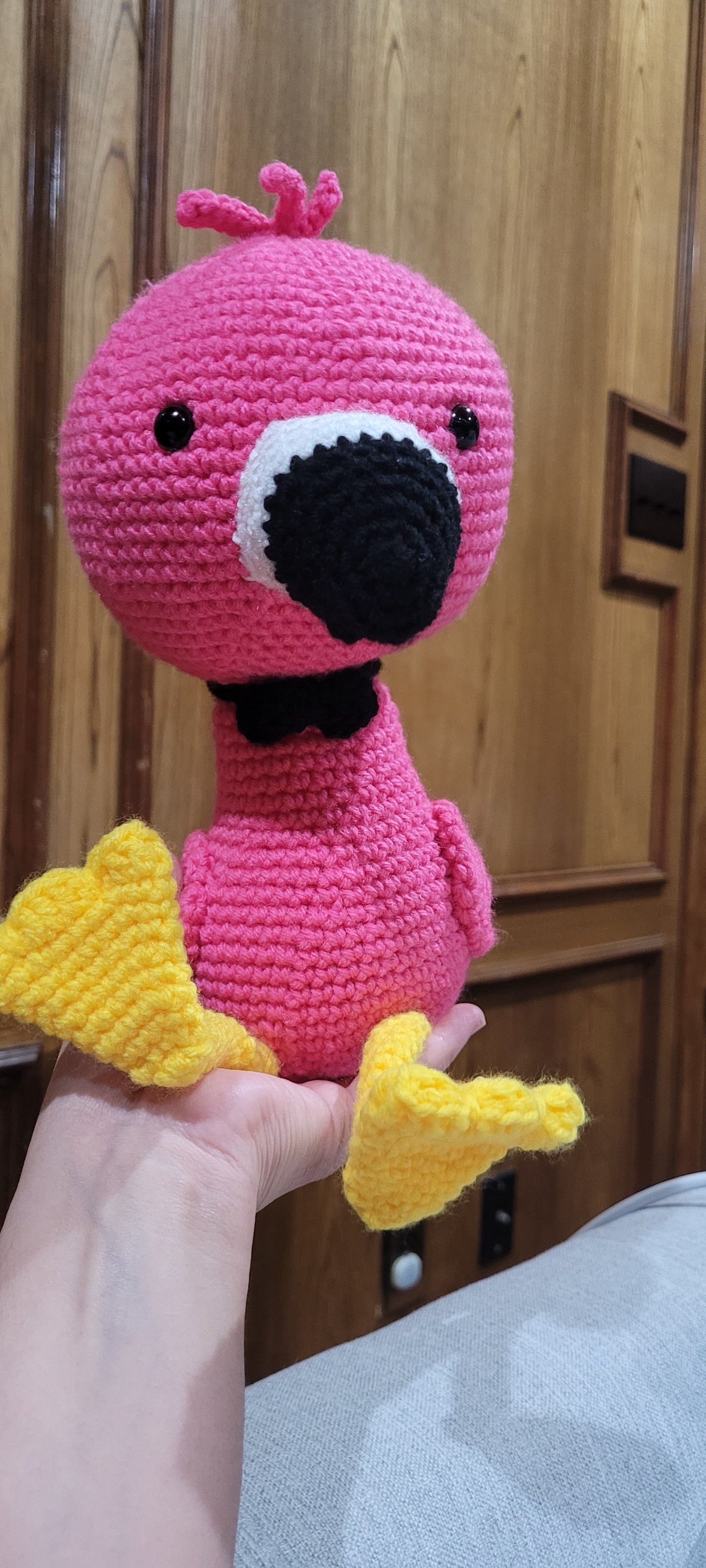 Crochet Flamingo Amigurumi Plushie