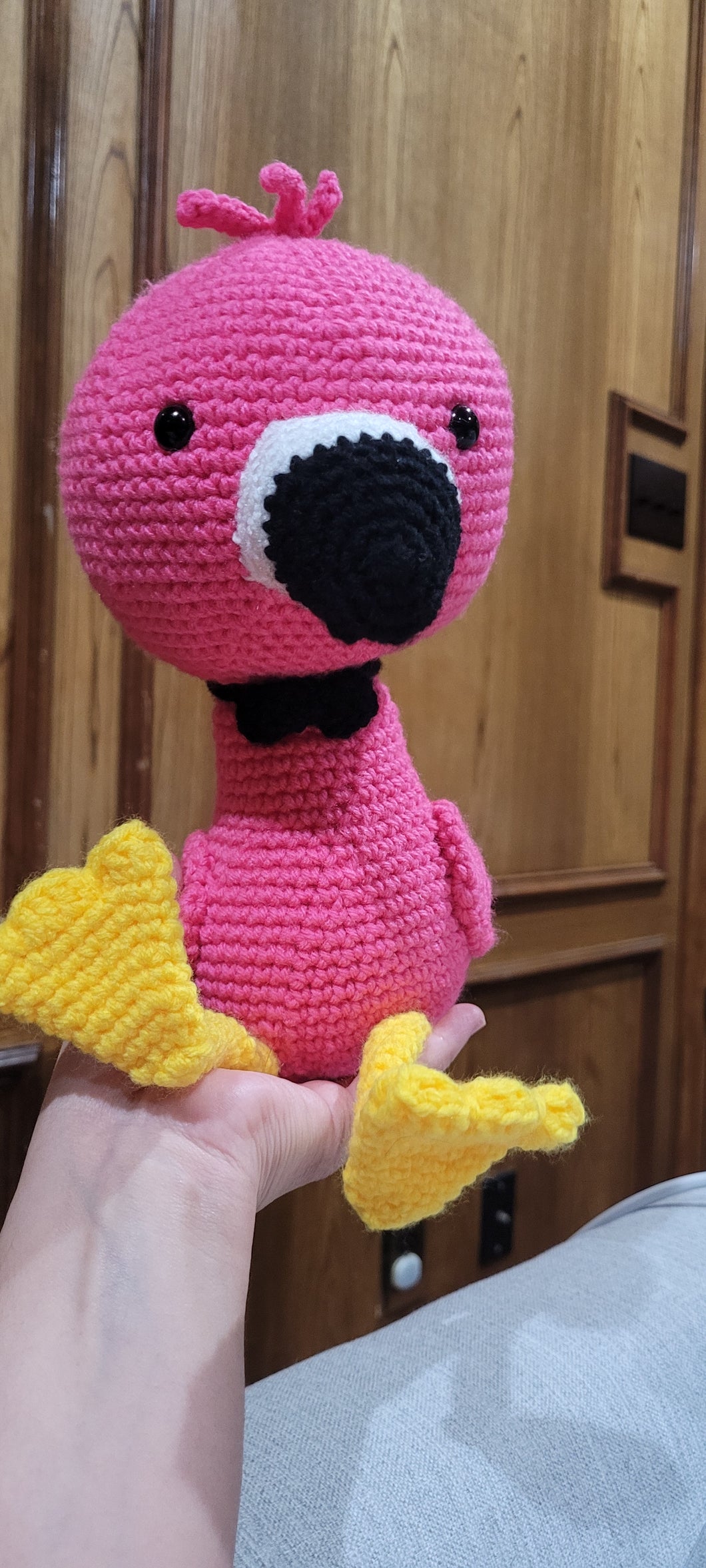 Crochet Flamingo Amigurumi Plushie