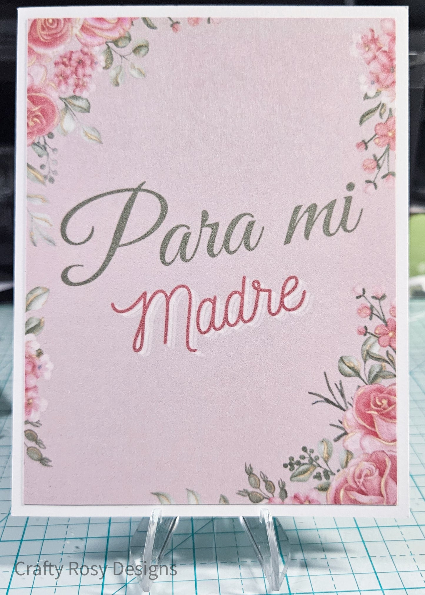 Dia De Las Madres Spanish Mother's Day Card - Handmade Card for Her