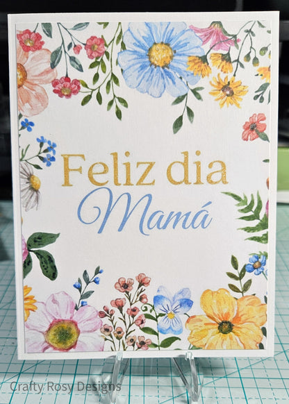 Dia De Las Madres Spanish Mother's Day Card - Handmade Card for Her