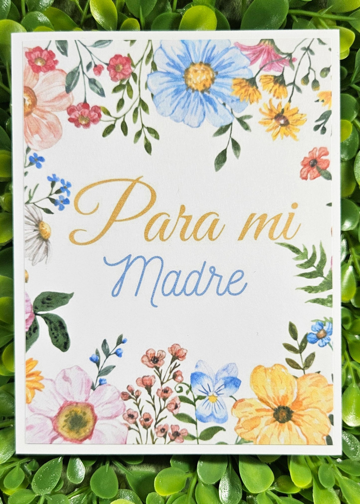 Dia De Las Madres Spanish Mother's Day Card - Handmade Card for Her